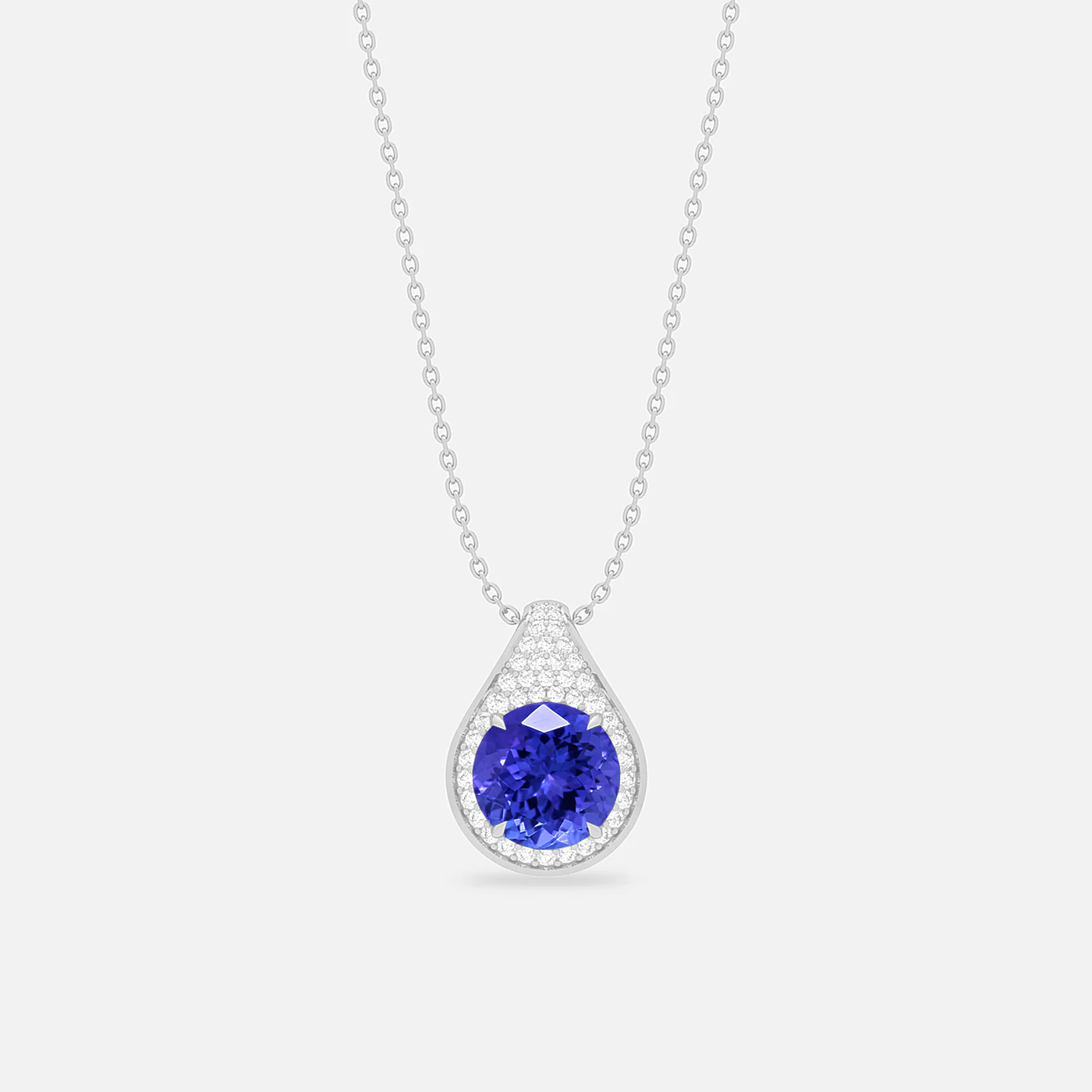 Tanzanite and diamond dazzle pendant