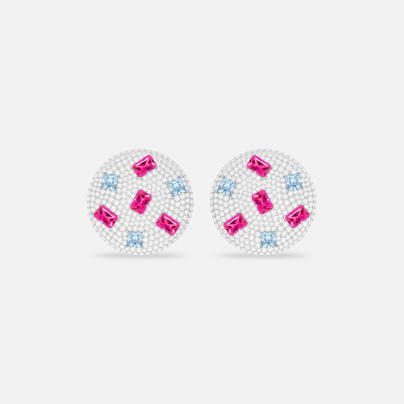 Pink spinel and diamond dazzle earrings