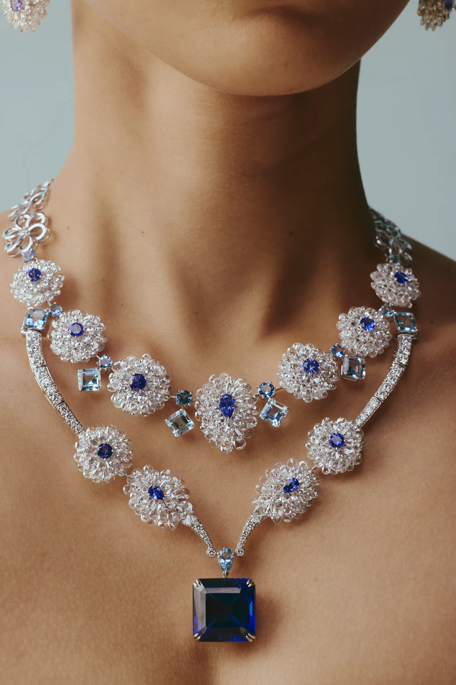 Jardin Bleu, in detail.